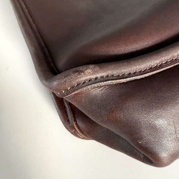 Vintage Coach 9927 Leather Willis mahogany/brown - Picture 9 of 16